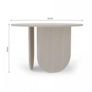 Okrągły stół do jadalni Bresso 120 cm, nordic teak