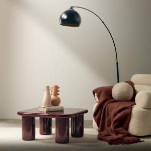 Stolik kawowy Cherry 70 cm, burgund/wiśnia, glossy