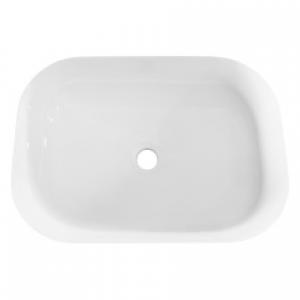 Umywalka nablatowa Orbi 50,4 cm, biała