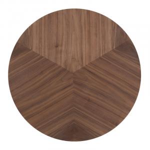 Okrągły stolik boczny Ange 60 cm, orzech