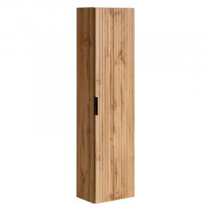 Zestaw Adel Oak szafka pod umywalkę, blat i słupek łazienkowy 80 cm, dąb wotan