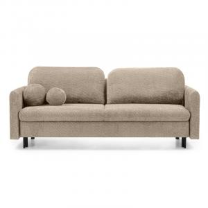 Sofa z funkcją spania i pojemnikiem Nest, jasnobrązowa