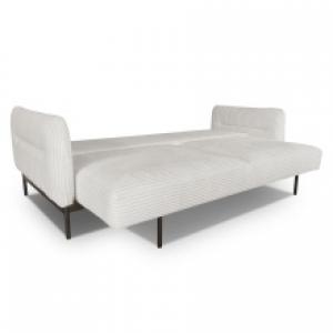 Sofa rozkładana Duero biała, sztruks