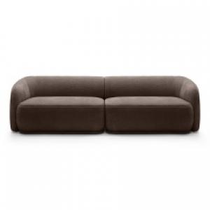 Sofa modułowa Nami, brązowa, obłe kształty