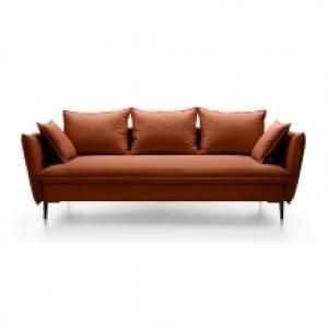 Sofa rozkładana Gloss, z pojemnikiem, miedziana