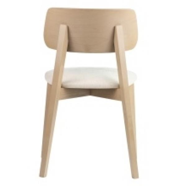 Krzesło drewniane do jadalni Sherris, jasnobeżowe/dąb sonoma