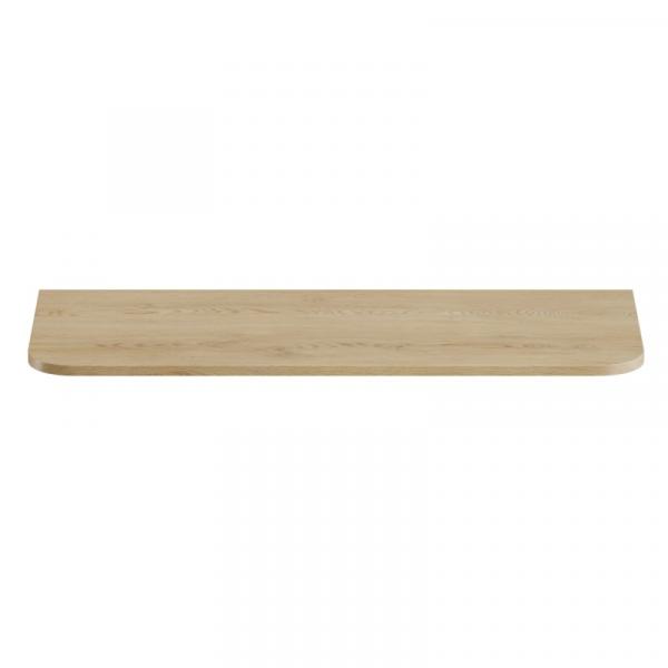 Blat łazienkowy Ovalia 120 cm, zaokrąglony, Dąb Cremona