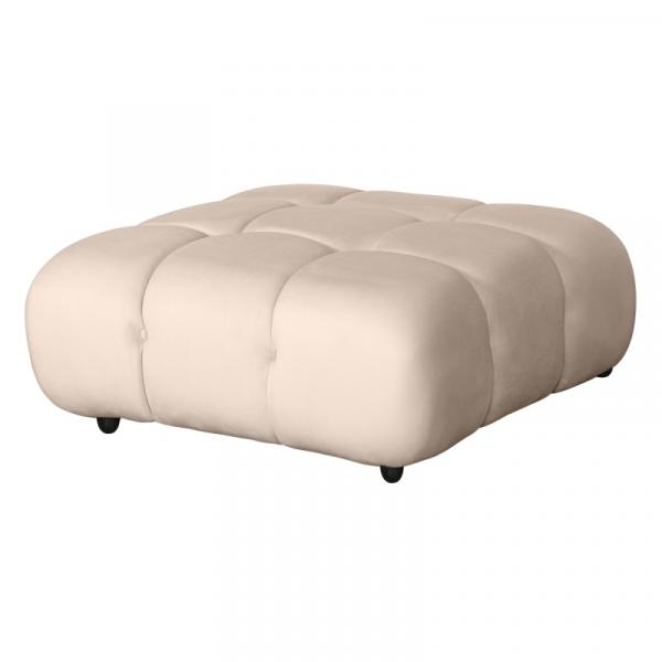 OU-1565 Otomana modułowa Fluf Big 96 cm jasnobeżowa, welurowa
