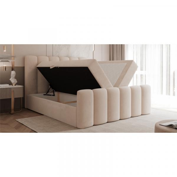 Łóżko kontynentalne Palermo 140/160/180/200x200 cm z 2 pojemnikami
