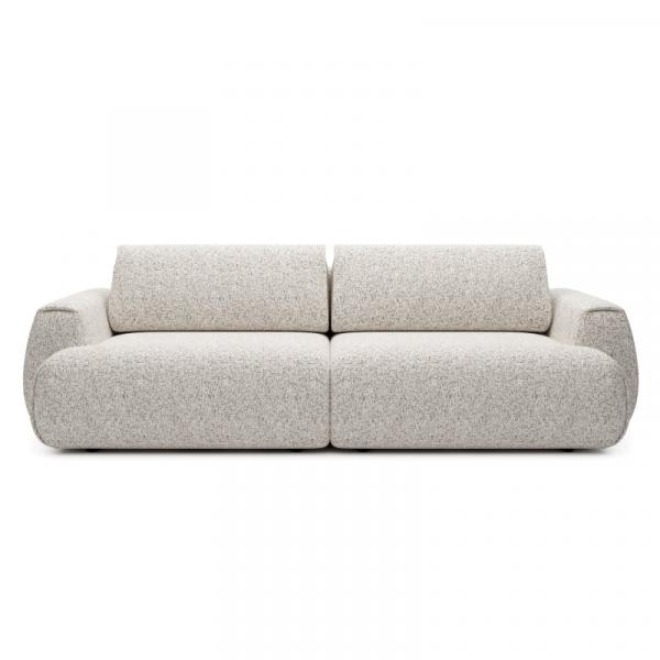 Sofa z funkcją spania i pojemnikiem Pocket, beżowoszara