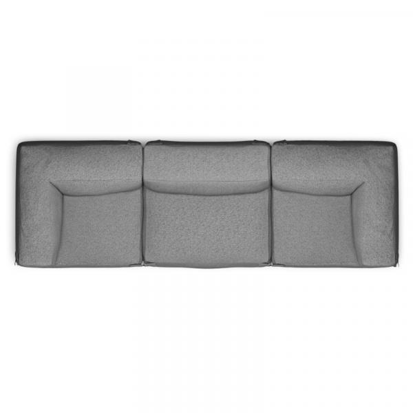 Sofa modułowa do ogrodu Vacuum VI z pokrowcem, szara
