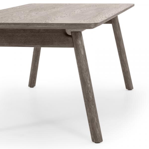 Stół rozkładany Selvoni 180-260 cm, lite drewno dębowe, fornir, espresso
