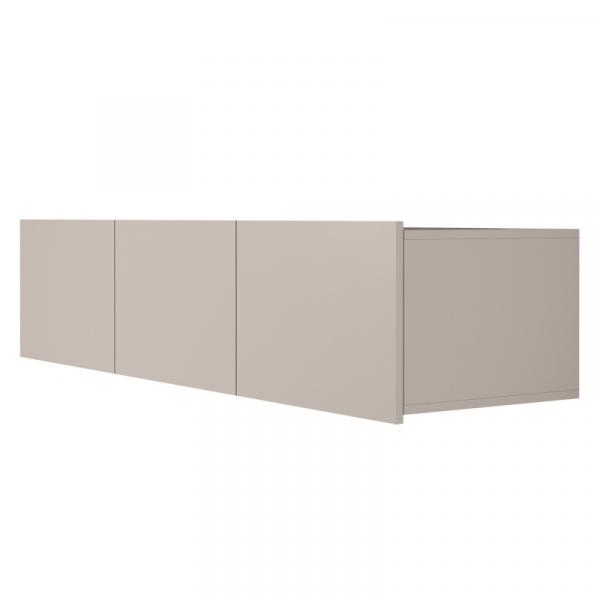 Szafka RTV Calabrini 150 cm, wisząca/stojąca, kaszmirowa