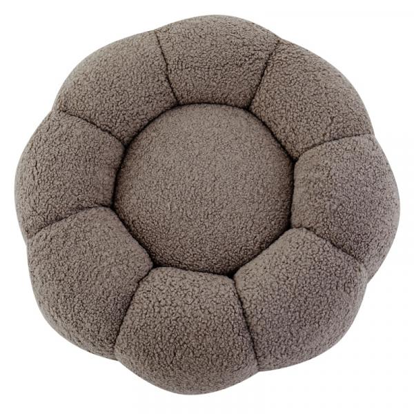 Puf Perugia, cappuccino, boucle, obłe kształty
