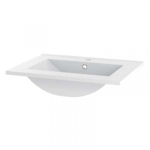 OU-1542 Umywalka ceramiczna, wpuszczana Sona 60 cm, biała