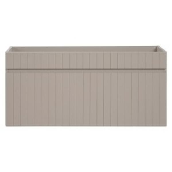 Szafka pod umywalkę Iconic Cashmere 100 cm, szarobeżowa, lamele
