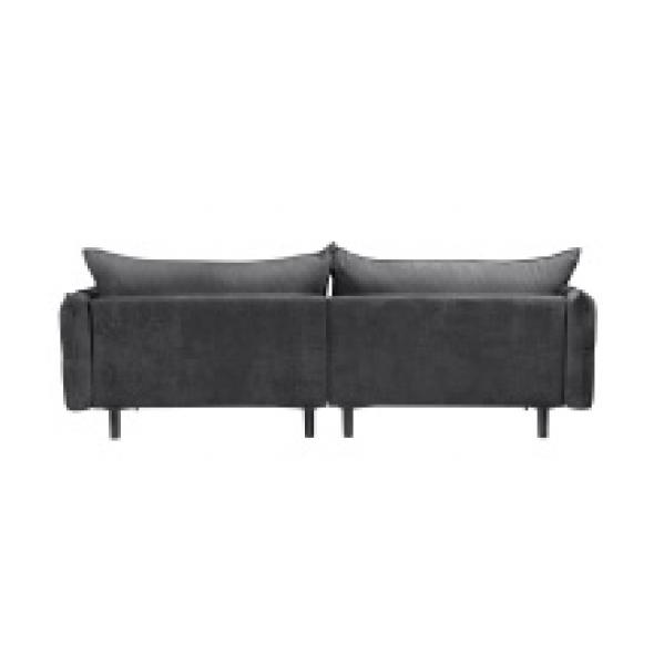 Sofa do salonu Glam czarna/złote nóżki