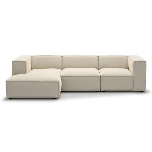Narożnik modułowy Modularis 290 cm, jasnobeżowy, lewostronny