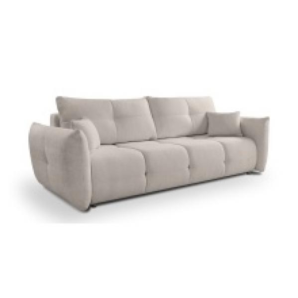Sofa z funkcją spania i pojemnikiem Base, beżowa