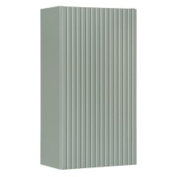 Szafka łazienkowa wisząca Line Red Green 30 cm, górna, ryflowana, szałwiowa