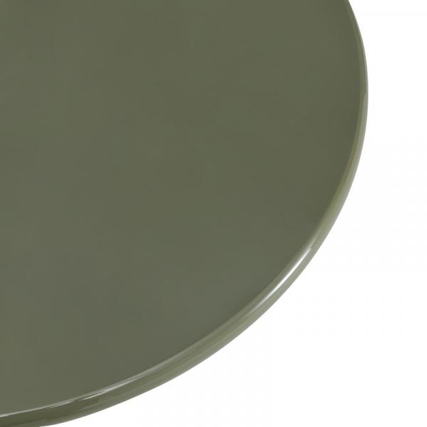 Stolik kawowy Blair 80cm, oliwkowy, glossy