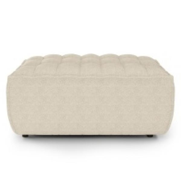 Puf tapicerowany Lazy, beżowy, welur