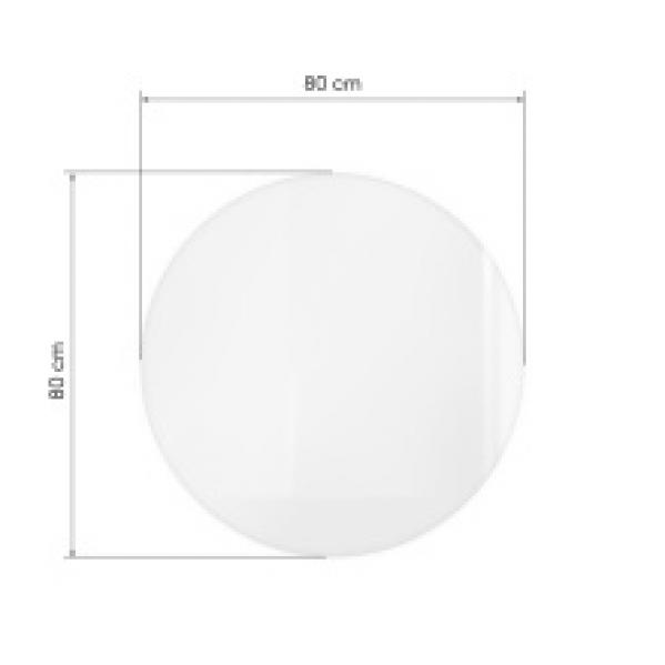 Lustro wiszące z oświetleniem LED Andrea 80 cm, okrągłe, Anti-Fog