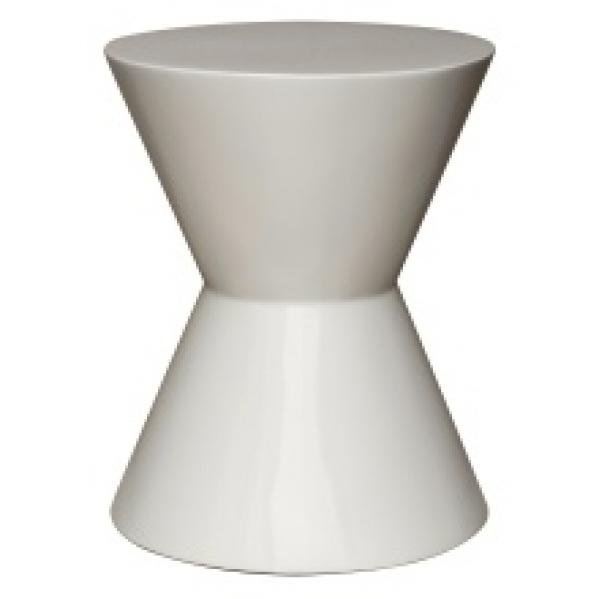 Stolik boczny Sula 36 cm, szarobeżowy, glossy