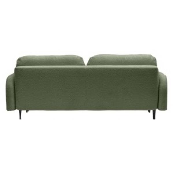 Sofa rozkładana Cloud z pojemnikiem, zielona boucle