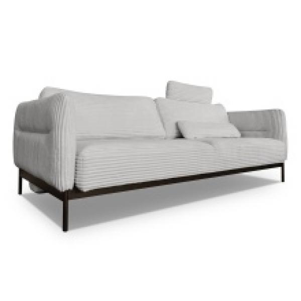 Sofa rozkładana Lukka jasnoszara, sztruks