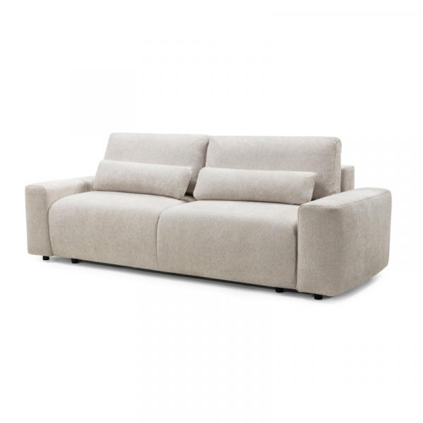 Sofa z funkcją spania i pojemnikiem Mochi, beżowa