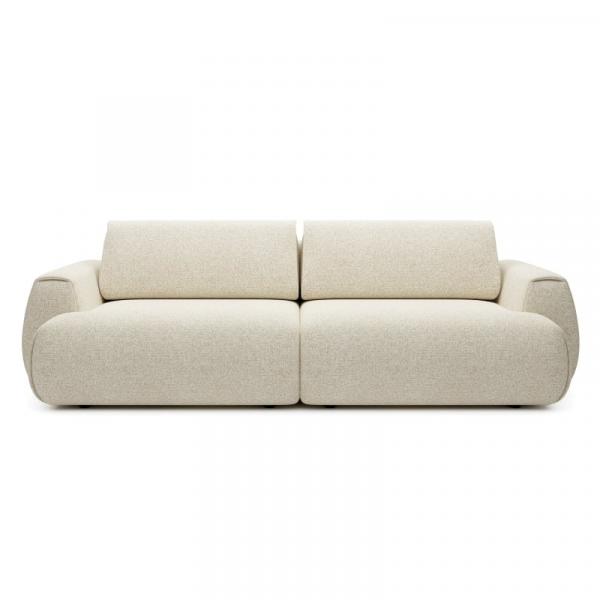 Sofa z funkcją spania i pojemnikiem Pocket, jasnobeżowa
