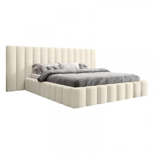 Łóżko tapicerowane Ada Lux 140/160x200 cm ze stelażem i pojemnikiem