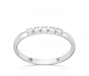 Pierścionek z białego złota z diamentami 0,10 ct wzór BP-3510B K5-1,7