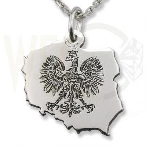 Wisiorek z łańcuszkiem ze srebra Orzeł-5