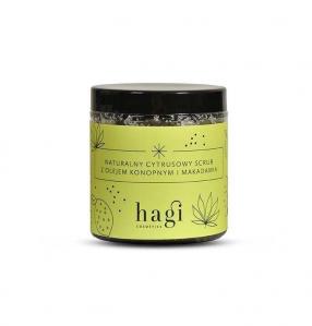 Hagi − Naturalny scrub do ciała z olejem konopnym i makadamia − 280 g
