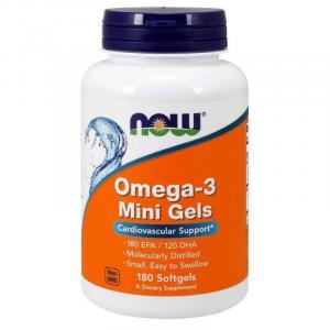 Omega 3 Mini Gels - DHA 120 mg + EPA 180 mg (180 kaps.)