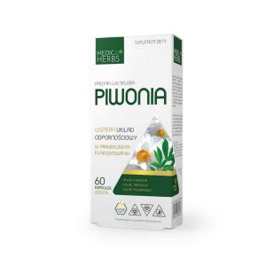 MEDICA HERBS Piwonia 600mg, 60 kaps.