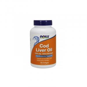 Cod Liver Oil Extra Strength - Tran 1000 mg (180 kaps.)