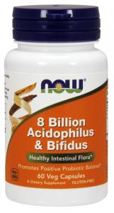 8 miliardów Acidophilus & Bifidus - Probiotyk (60 kaps.)