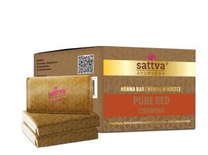 Sattva - Henna w kostce Pure Red 3x80g