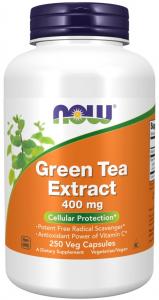 NOW FOODS Green Tea Extract - Zielona Herbata ekstrakt 400 mg (250 kaps.)