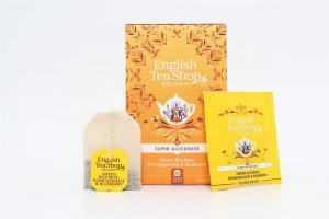 English Tea Shop, Herbata Green Rooibos, Pomegranate & Blueberry, 20 saszetek