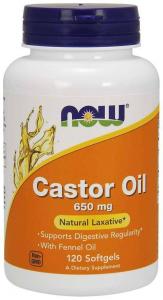 Castor Oil - Olej Rycynowy 650 mg (120 kaps.)