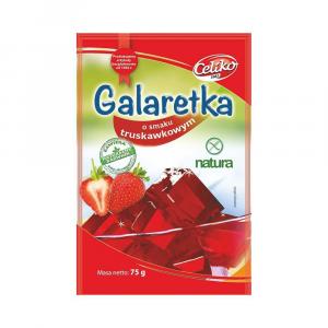 Galaretka o smaku truskawkowym bezglutenowa 75 g