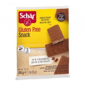 Schar − Snack, wafle w czekoladzie bezglutenowej - 105 g (3 x 35 g)