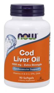 Cod Liver Oil Extra Strength - Tran 1000 mg (90 kaps.)