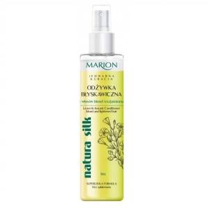 Marion − Natura Silk, błyskawiczna dwufazowa odżywka do włosów blond i rozjaśnionych − 150 ml