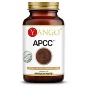 Yango − APCC™, reishi, kordyceps, shitake, chaga − 100 kaps.