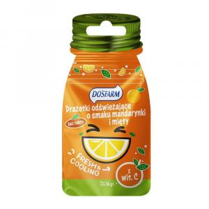 Drażetki odświeżające o smaku mandarynki i mięty z witaminą C, 16g